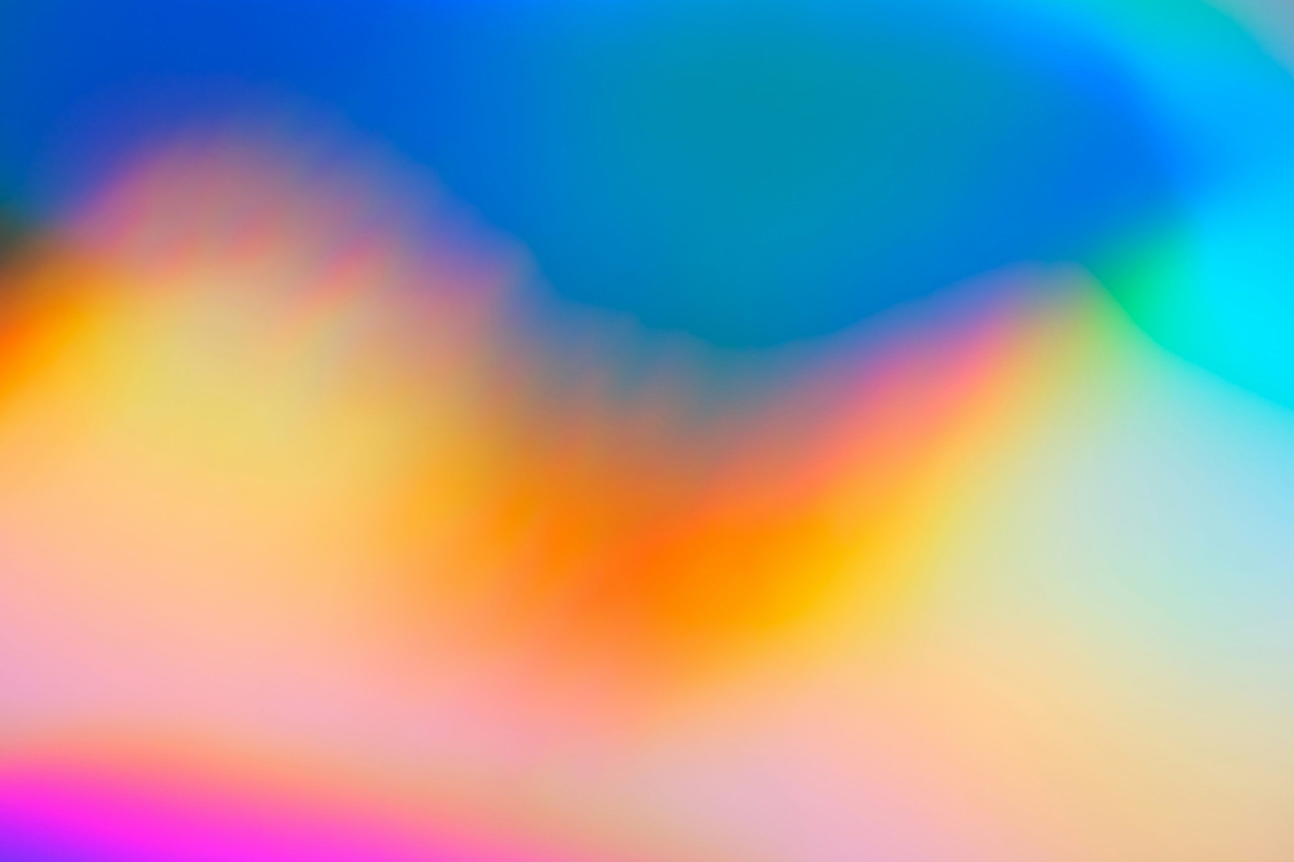A gradient of multiple colors. 